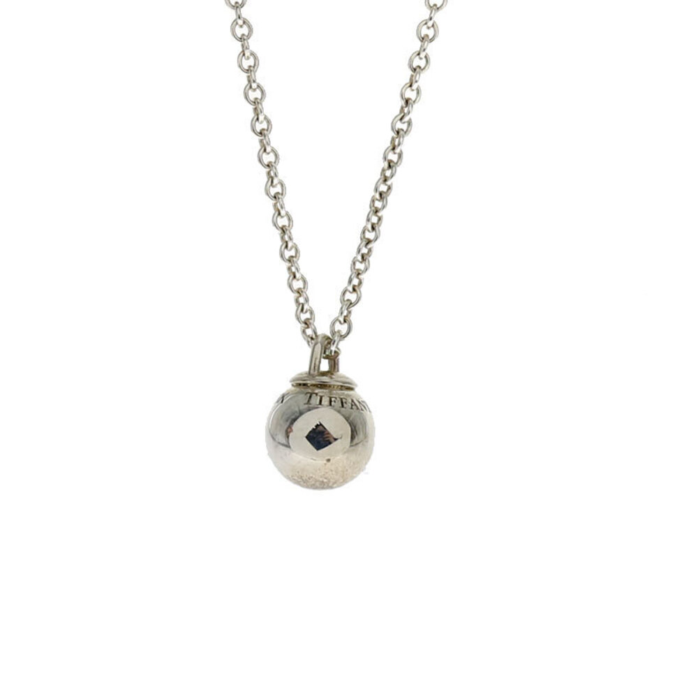 Tiffany Co Silver Ball Pendant Necklace Kantei Kyo Komaki